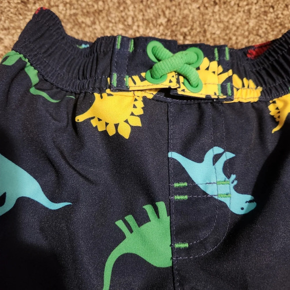 Wonder Nation 6-9 Months Dinosaur Print Swim Trunks - Picture 5 of 8